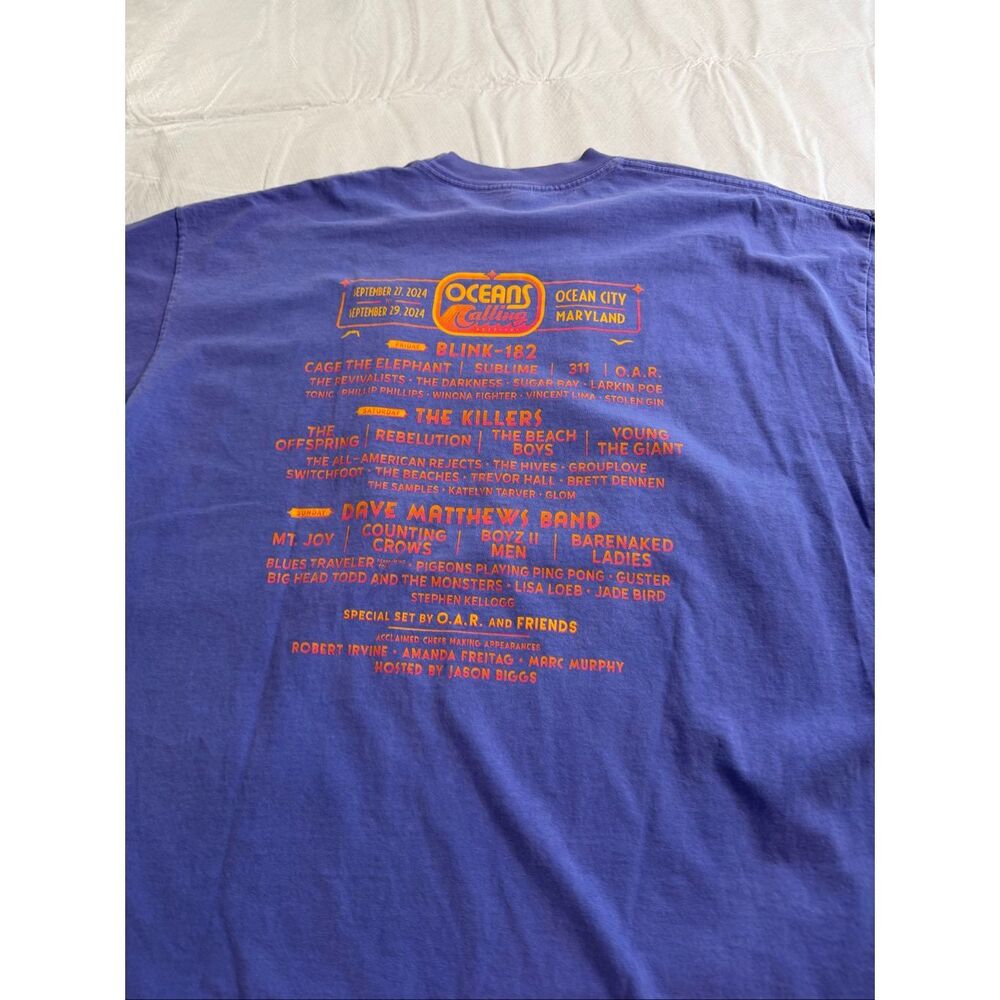 Oceans Calling Festival Ocean City Maryland 2024 Purple T Shirt Size XL - Picture 7 of 8
